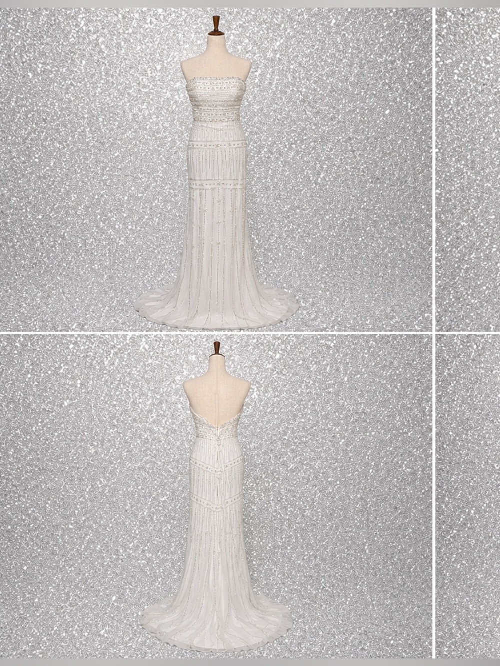 Lillian West 6501 Ivory Wedding Dress Gown Size 8